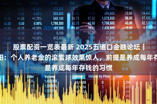 股票配资一览表最新 2025五道口金融论坛｜专访魏晨阳：个人养老金的滚雪球效果惊人，前提是养成每年存钱的习惯