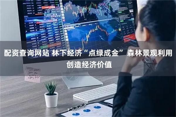 配资查询网站 林下经济“点绿成金” 森林景观利用 创造经济价值